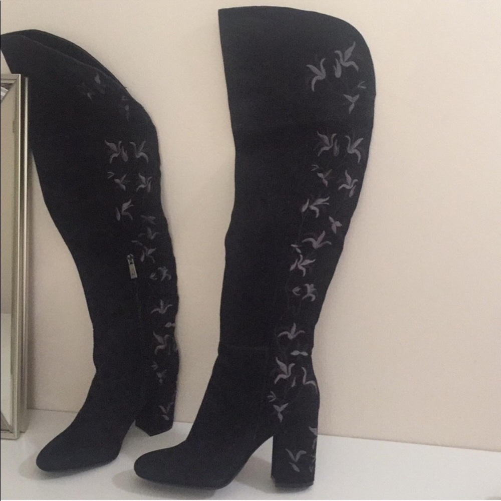 New Kenneth Cole over the knee boots black